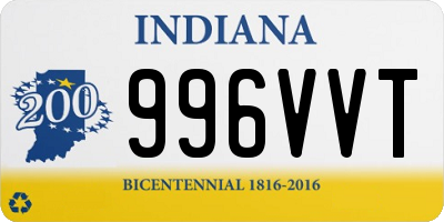 IN license plate 996VVT