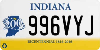 IN license plate 996VYJ