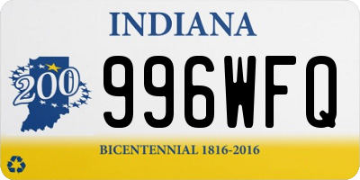 IN license plate 996WFQ