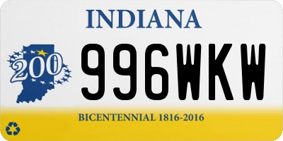 IN license plate 996WKW