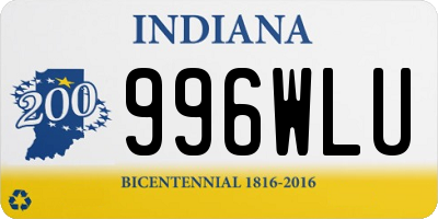 IN license plate 996WLU