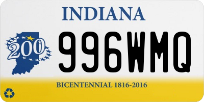 IN license plate 996WMQ