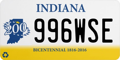 IN license plate 996WSE