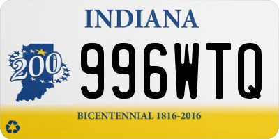 IN license plate 996WTQ