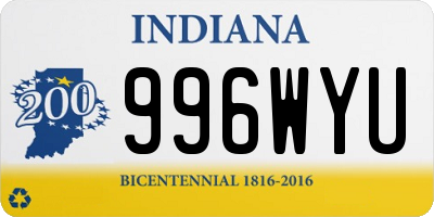IN license plate 996WYU
