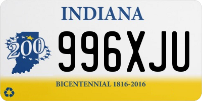 IN license plate 996XJU