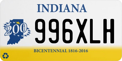 IN license plate 996XLH