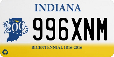 IN license plate 996XNM