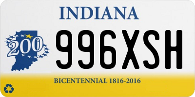 IN license plate 996XSH