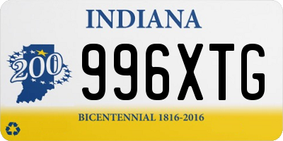 IN license plate 996XTG