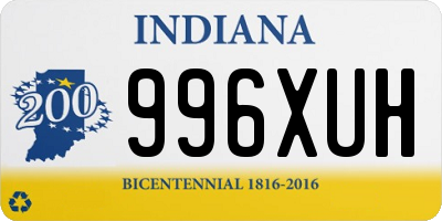 IN license plate 996XUH