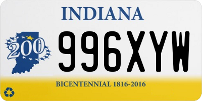 IN license plate 996XYW