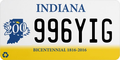 IN license plate 996YIG