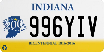 IN license plate 996YIV