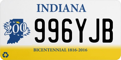 IN license plate 996YJB