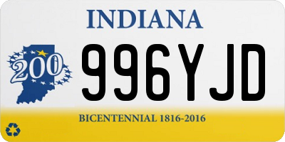 IN license plate 996YJD