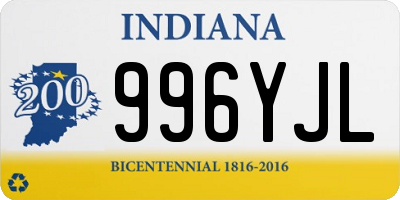 IN license plate 996YJL