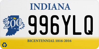 IN license plate 996YLQ