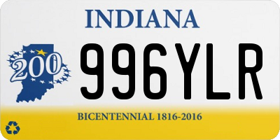 IN license plate 996YLR