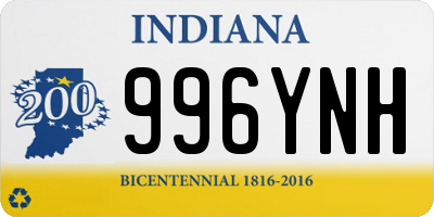 IN license plate 996YNH