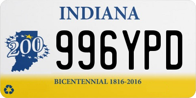 IN license plate 996YPD