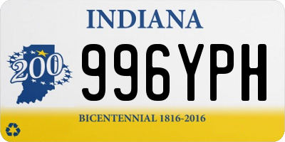 IN license plate 996YPH