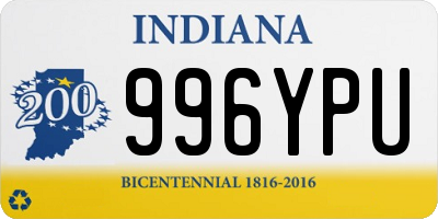 IN license plate 996YPU