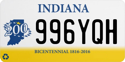 IN license plate 996YQH