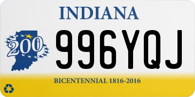 IN license plate 996YQJ