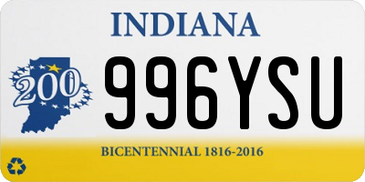 IN license plate 996YSU