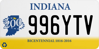 IN license plate 996YTV