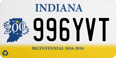 IN license plate 996YVT