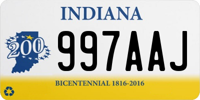 IN license plate 997AAJ