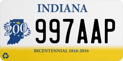 IN license plate 997AAP