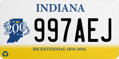 IN license plate 997AEJ