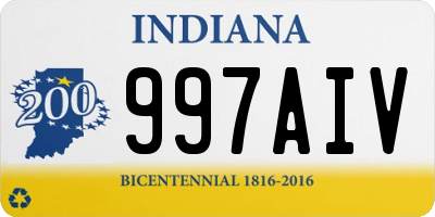 IN license plate 997AIV