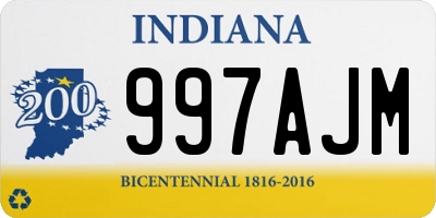 IN license plate 997AJM