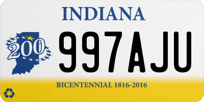 IN license plate 997AJU