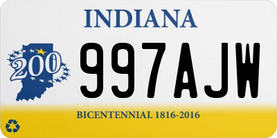 IN license plate 997AJW