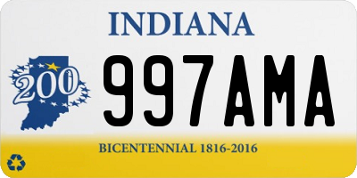 IN license plate 997AMA