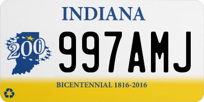 IN license plate 997AMJ