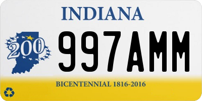 IN license plate 997AMM