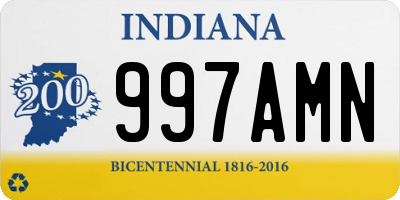 IN license plate 997AMN