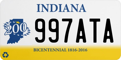 IN license plate 997ATA