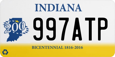 IN license plate 997ATP