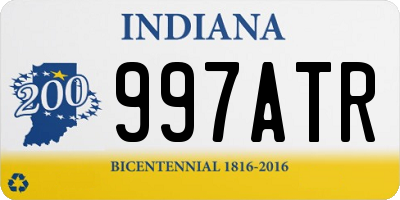 IN license plate 997ATR