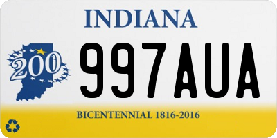 IN license plate 997AUA