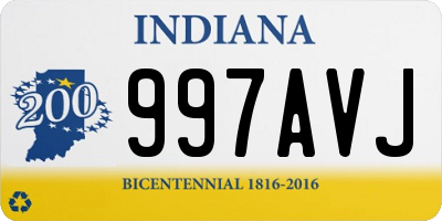 IN license plate 997AVJ