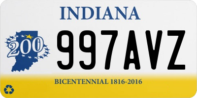 IN license plate 997AVZ