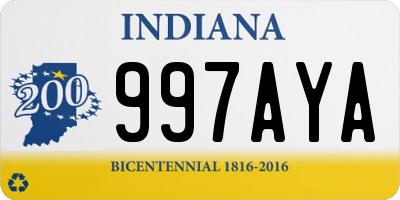 IN license plate 997AYA